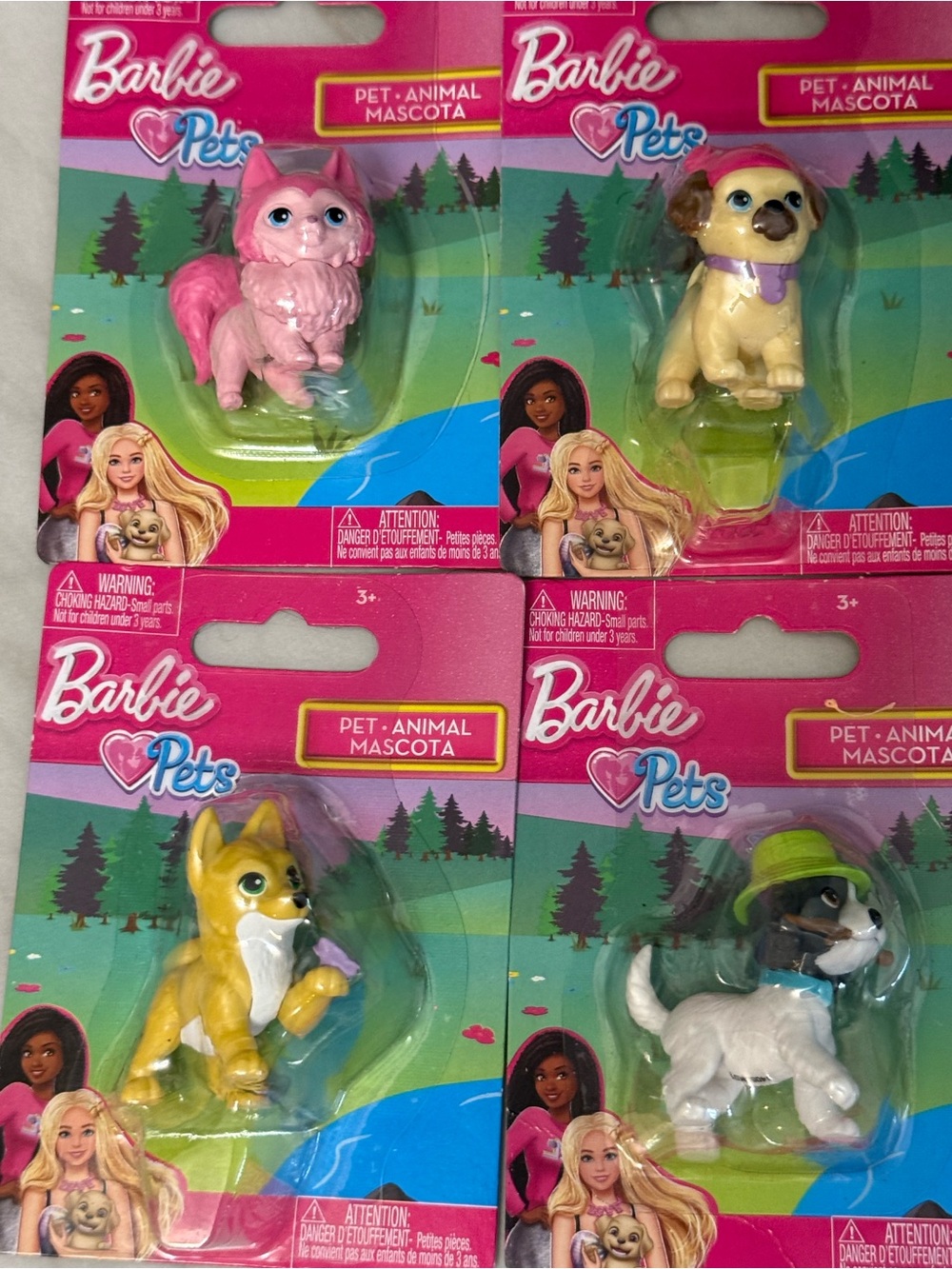 Barbie pets mini figurines new in package